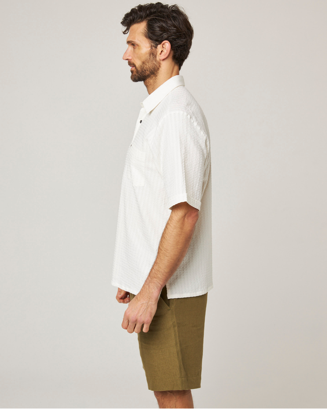 Image of model wearing Beach Shirt.