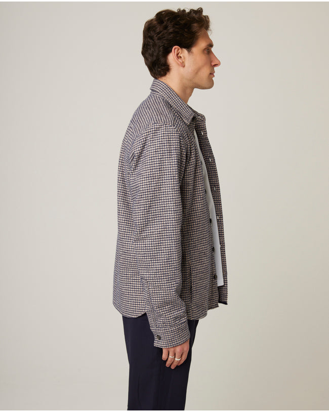 Image of model wearing Blake Overshirt.