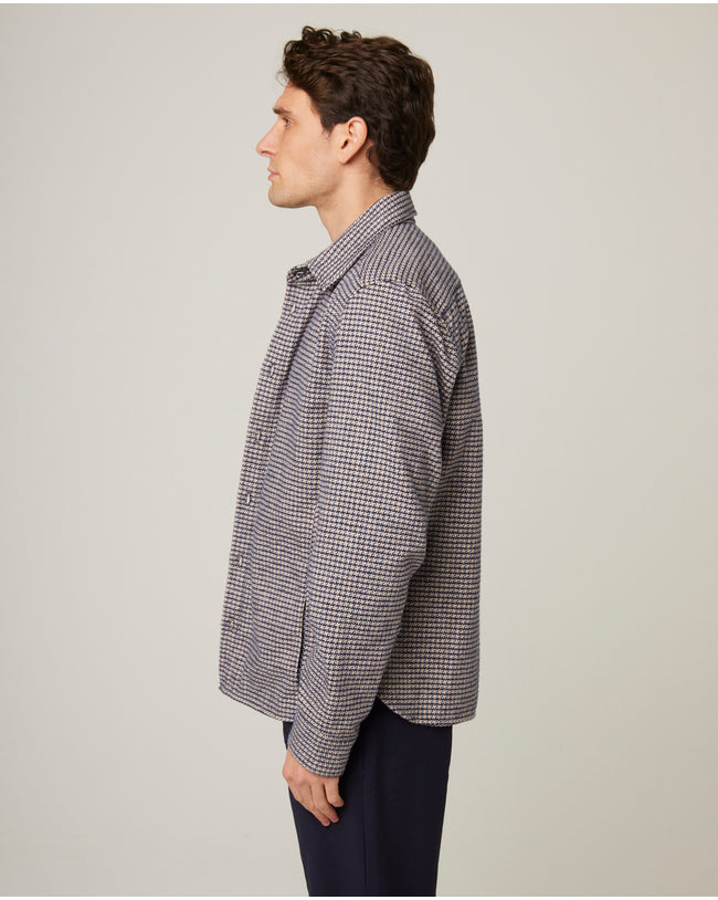 Image of model wearing Blake Overshirt.