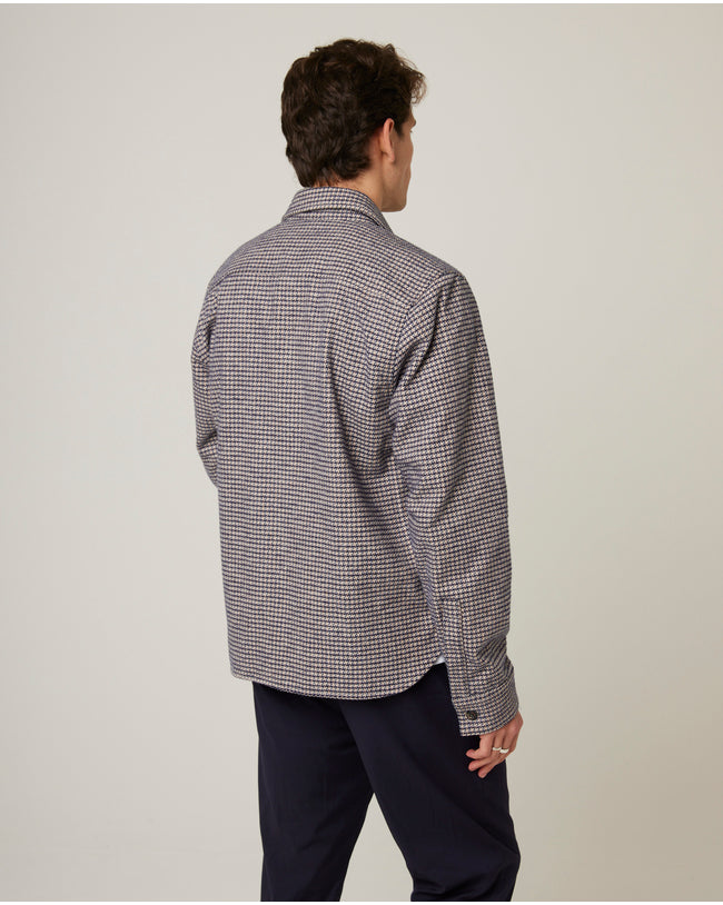 Image of model wearing Blake Overshirt.