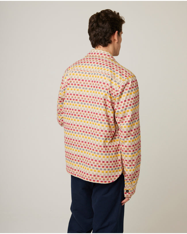 Image of model wearing Blake Overshirt.