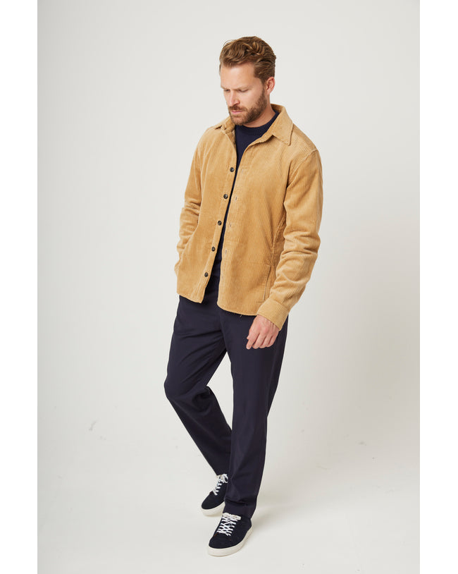 Image of model wearing Blake Overshirt.