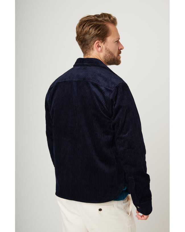 Image of model wearing Blake Overshirt.