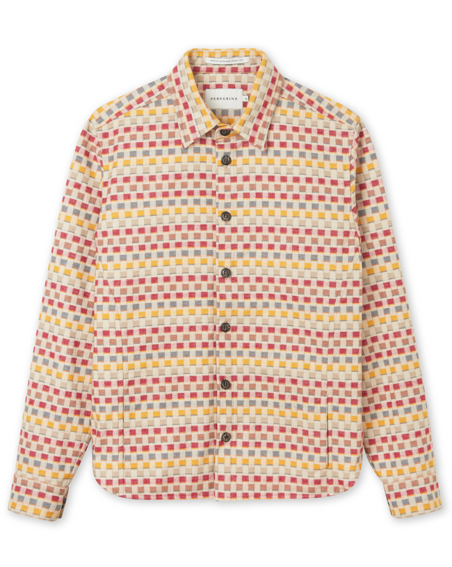 Image of model wearing Blake Overshirt.