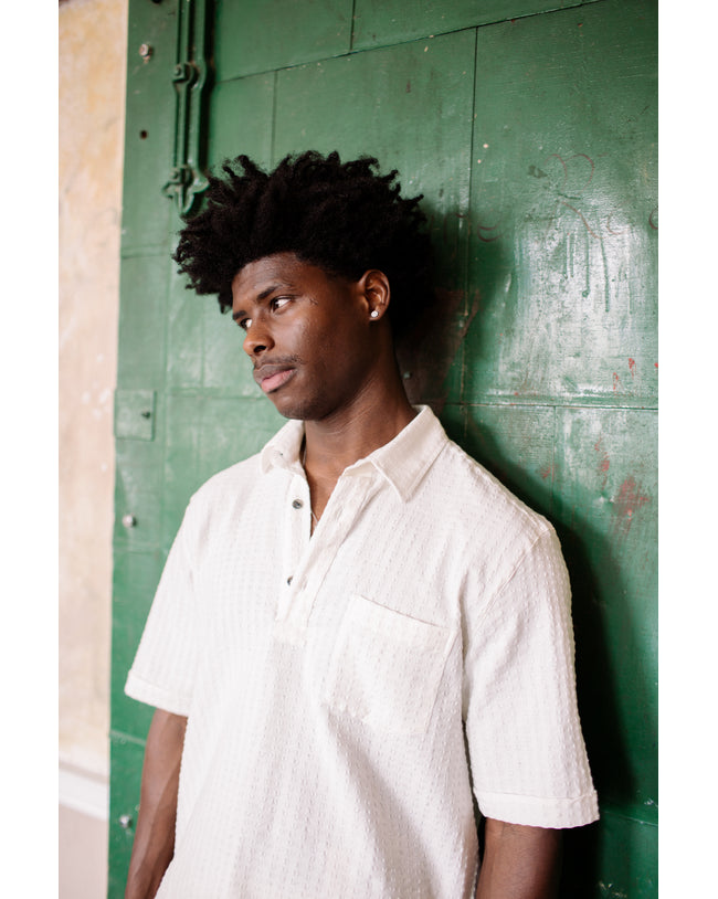 Image of model wearing Cabin Shirt.