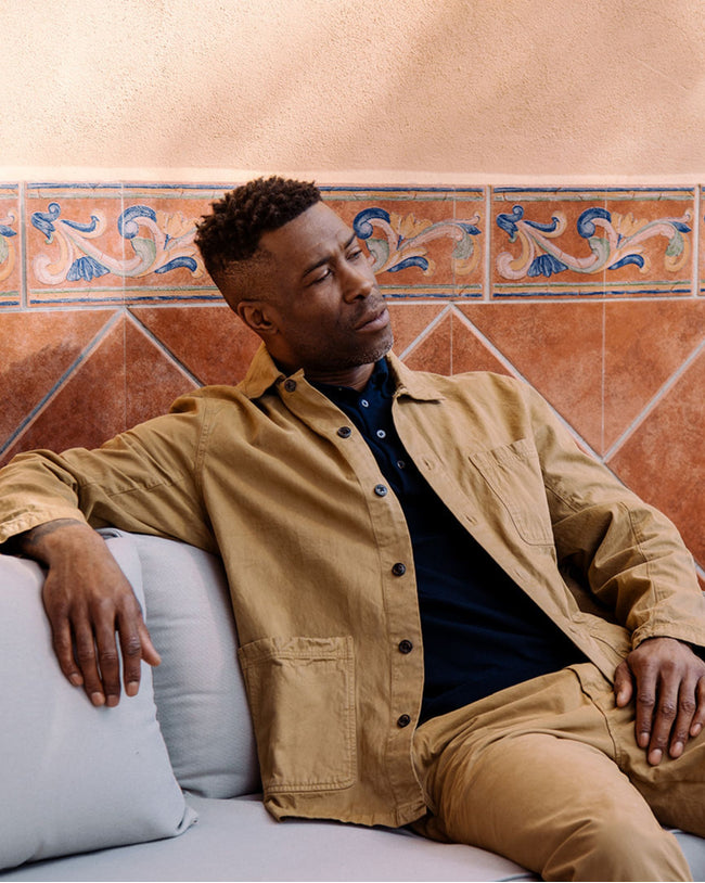 Image of model wearing Ashton Chore Jacket.