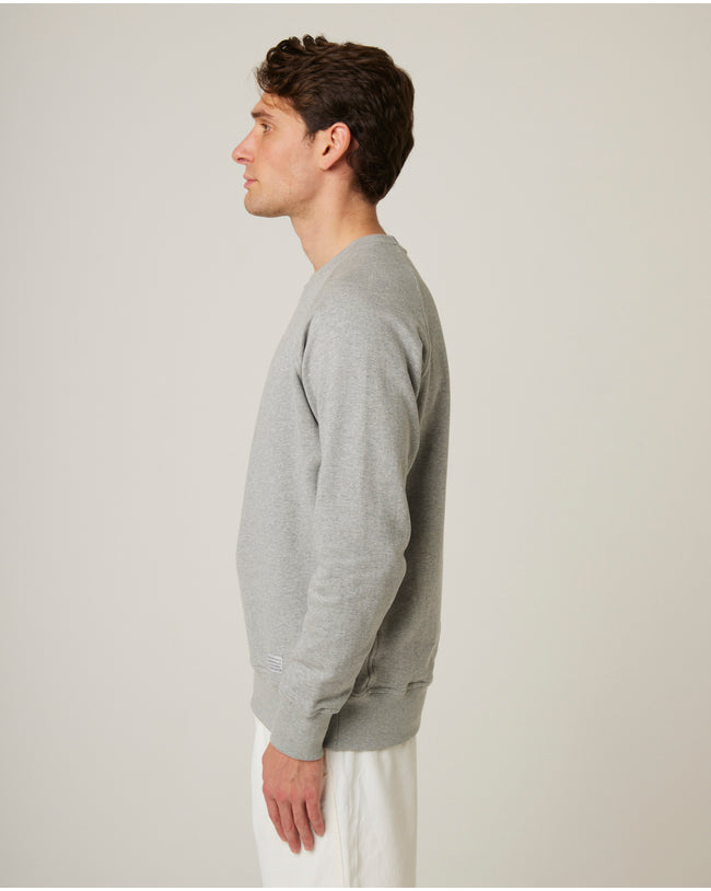 Image of model wearing Classic Loopback Sweatshirt.