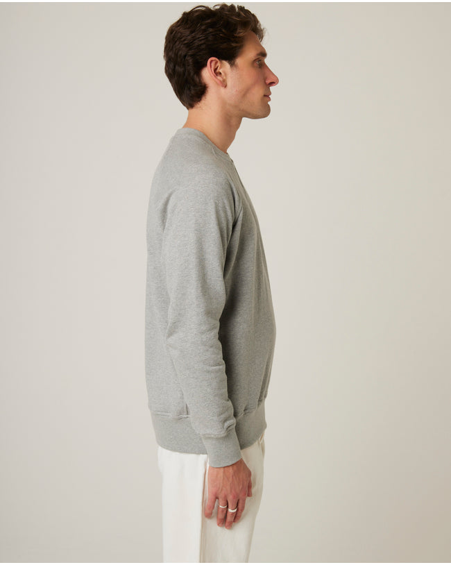 Image of model wearing Classic Loopback Sweatshirt.