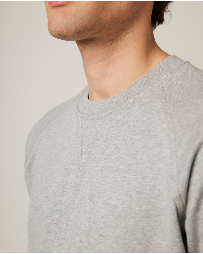 Image of model wearing Classic Loopback Sweatshirt.