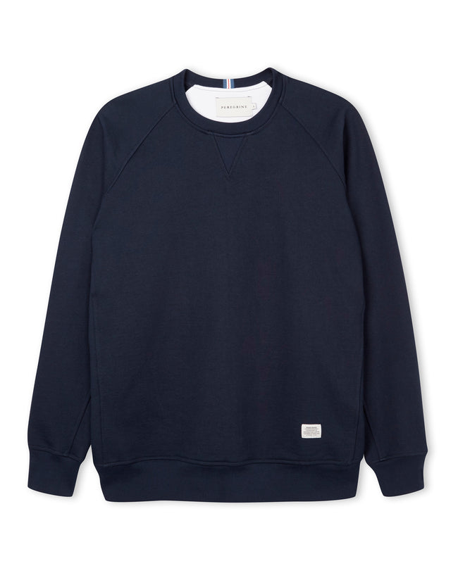 Image of model wearing Classic Loopback Sweatshirt.