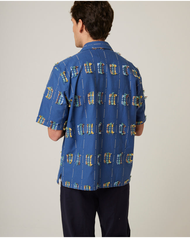 Image of model wearing Creek Shirt.