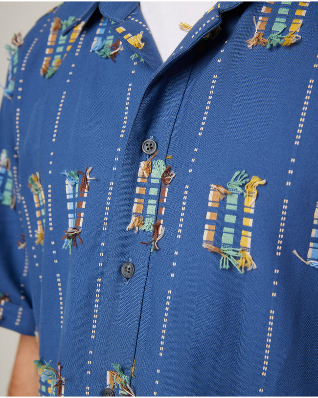 Image of model wearing Creek Shirt.