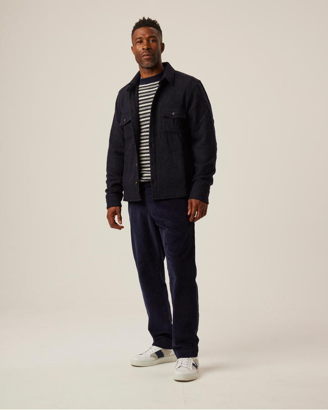 Image of model wearing Dexter Overshirt.