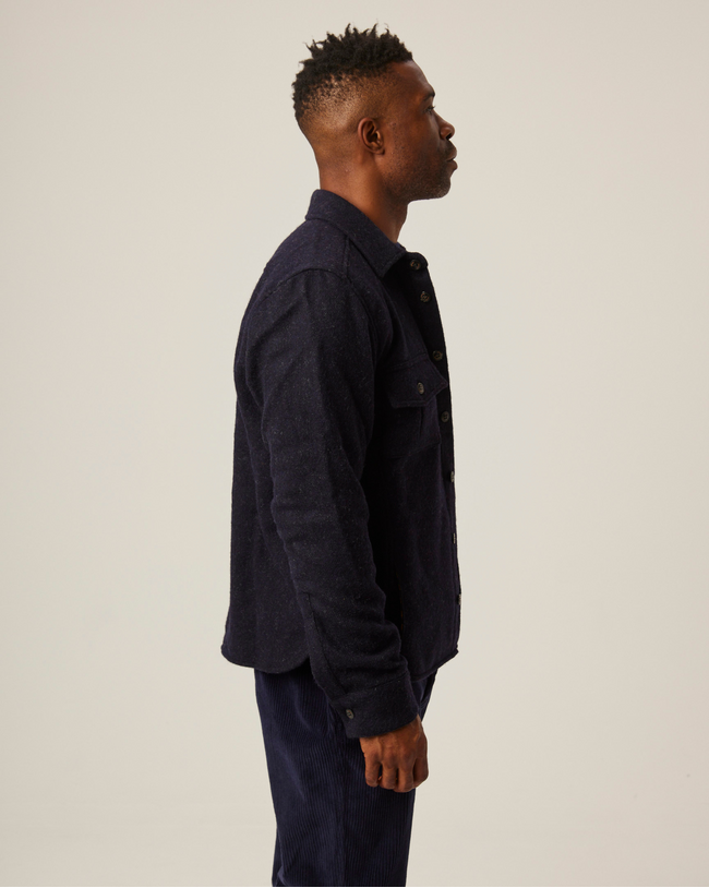 Image of model wearing Dexter Overshirt.