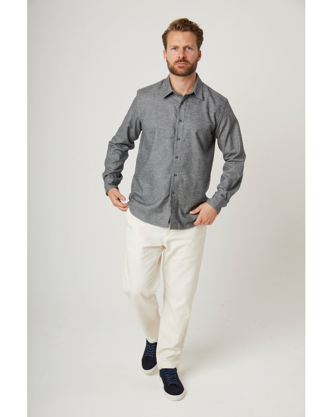 Image of model wearing Farley Shirt.