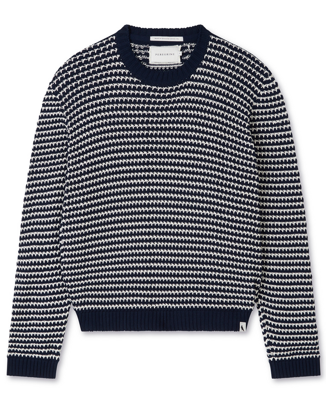 Image of model wearing Island Crochet Jumper .