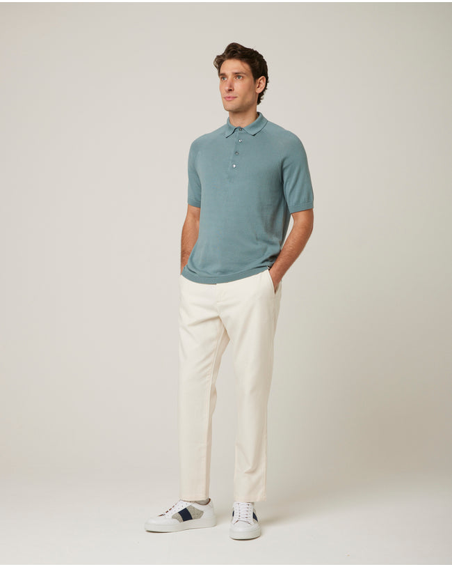 Image of model wearing Jones Polo Shirt 2.0.