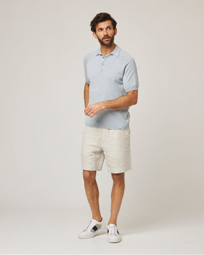 Image of model wearing Jones Polo Shirt 2.0.