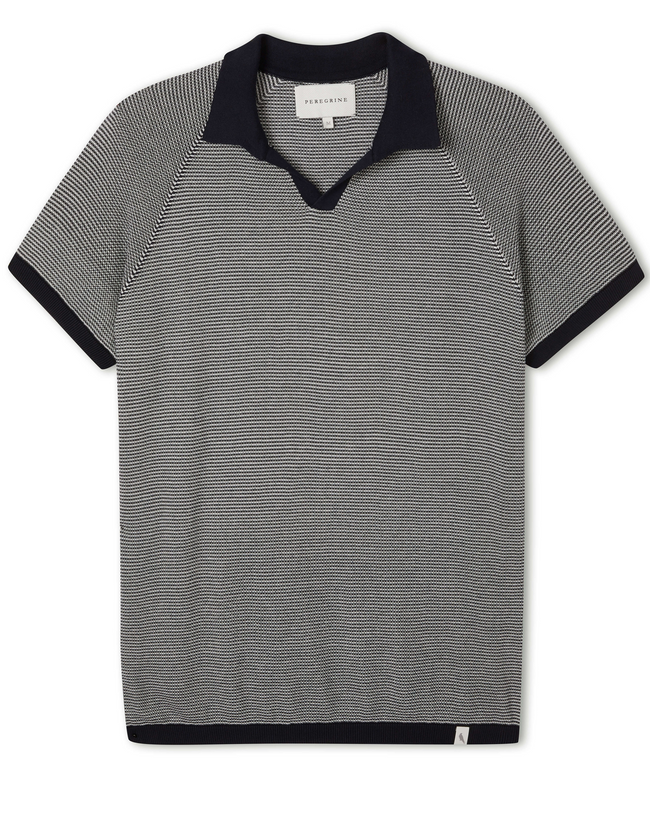 Image of model wearing Lynton Polo Shirt.