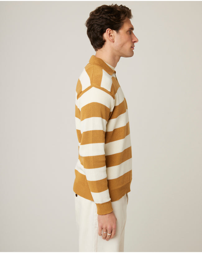 Image of model wearing Richmond Quarter Zip Jumper.