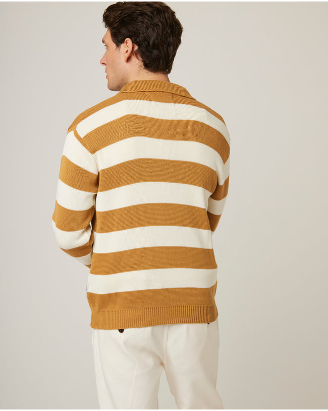 Image of model wearing Richmond Quarter Zip Jumper.