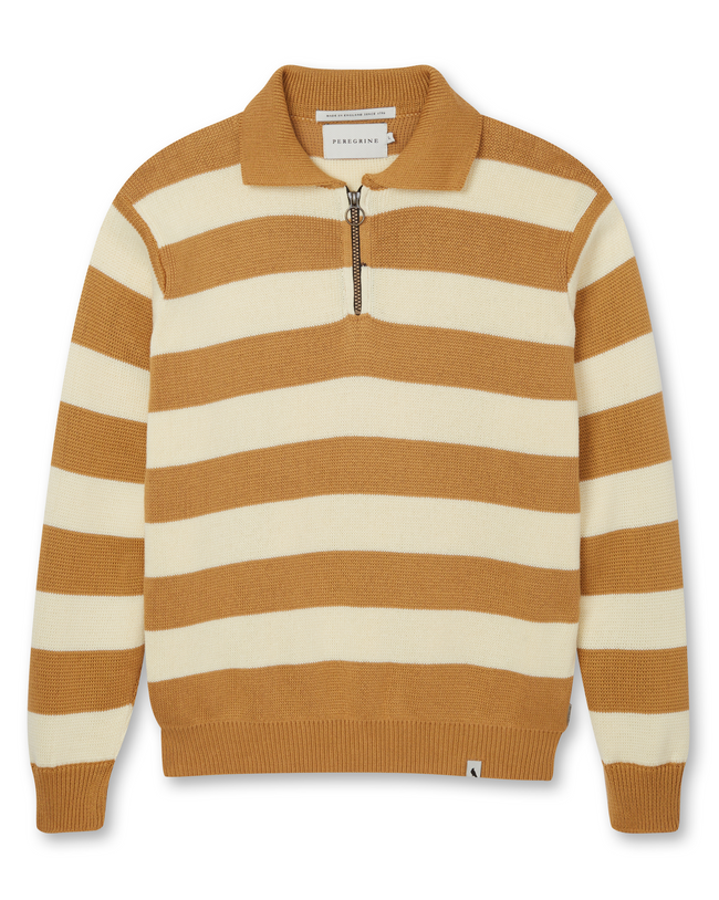 Image of model wearing Richmond Quarter Zip Jumper.