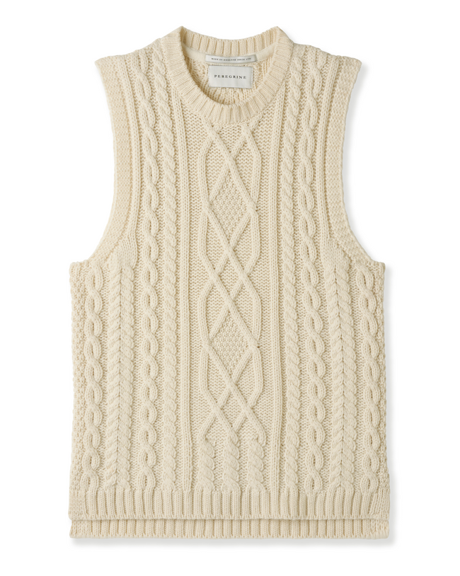 Image of model wearing Rig Sweater Vest.