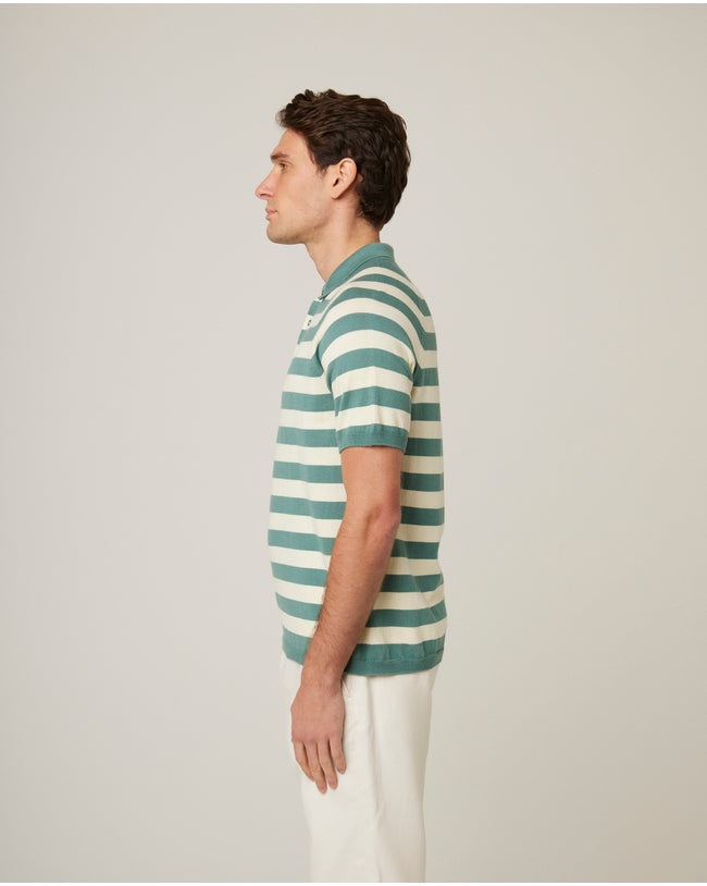 Image of model wearing Rugby Polo Shirt.