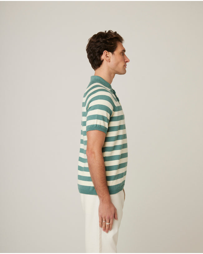 Image of model wearing Rugby Polo Shirt.