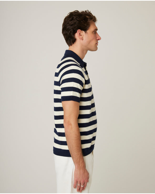 Image of model wearing Rugby Polo Shirt.