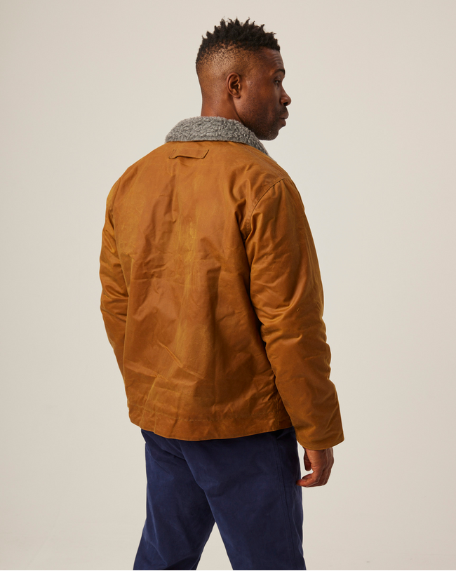 Image of model wearing Teddy Jacket.