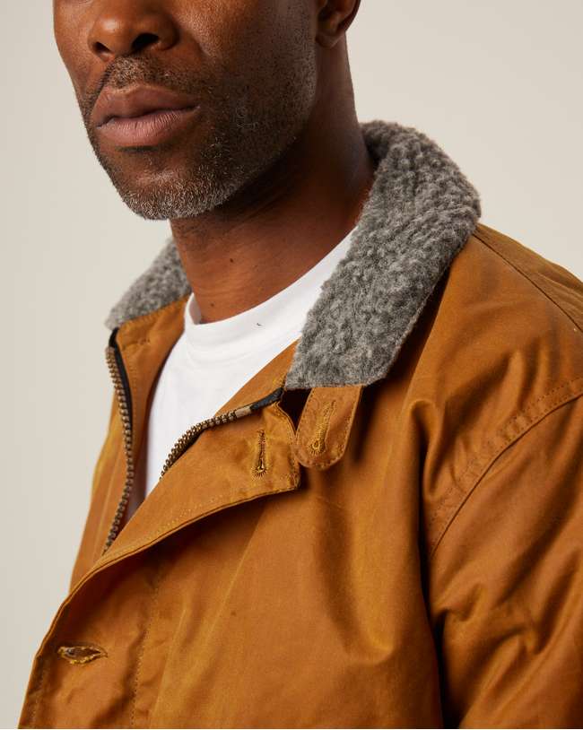 Image of model wearing Teddy Jacket.
