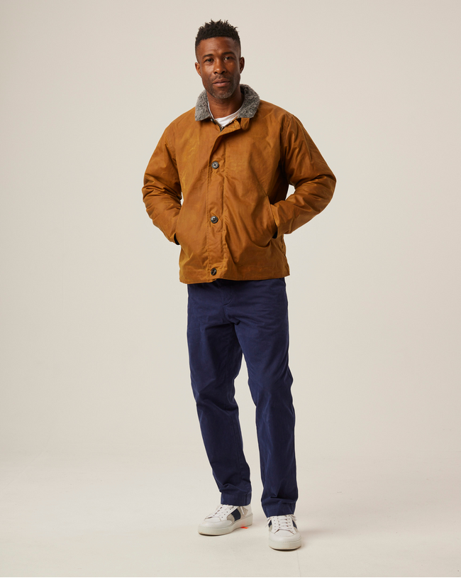 Image of model wearing Teddy Jacket.