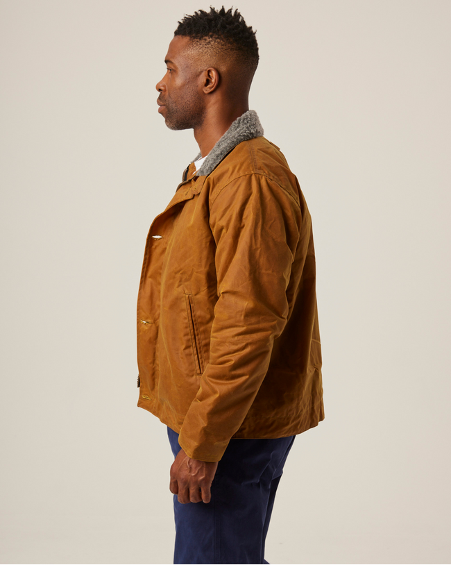Image of model wearing Teddy Jacket.