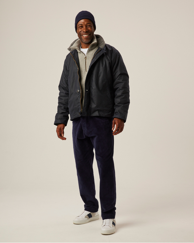 Image of model wearing Teddy Jacket.