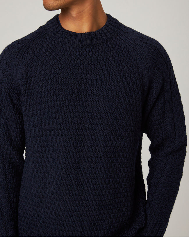 Image of model wearing Winston Crew Jumper.