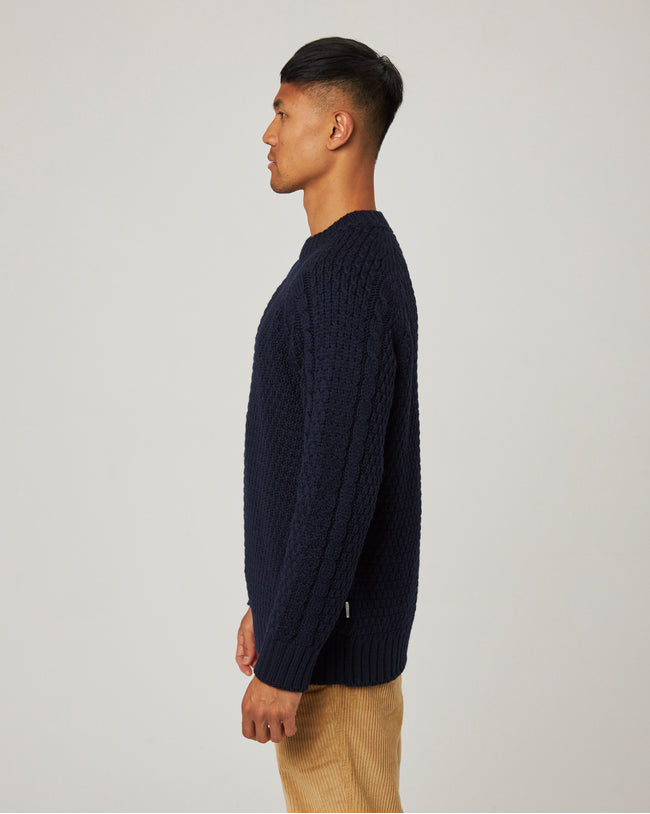 Image of model wearing Winston Crew Jumper.