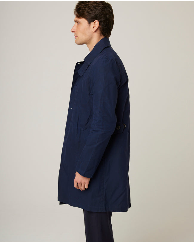 Image of model wearing Woburn Hybrid Trench Coat.