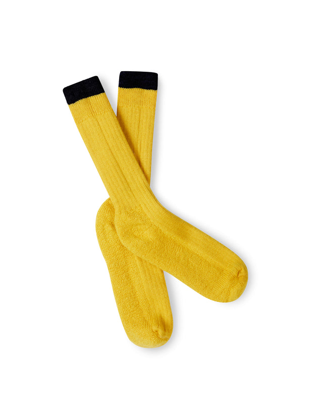 Image of model wearing Boot Socks. Small - UK4-7/ Large - UK 8-12