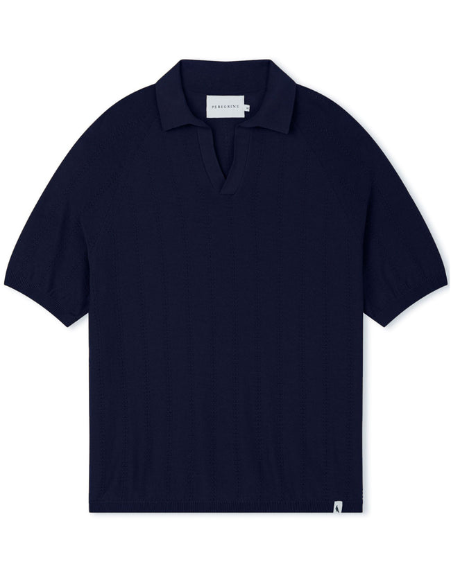 Image of model wearing Alma Polo shirt.