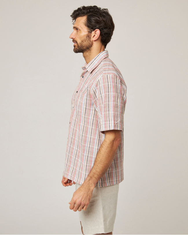 Image of model wearing Beach Shirt.