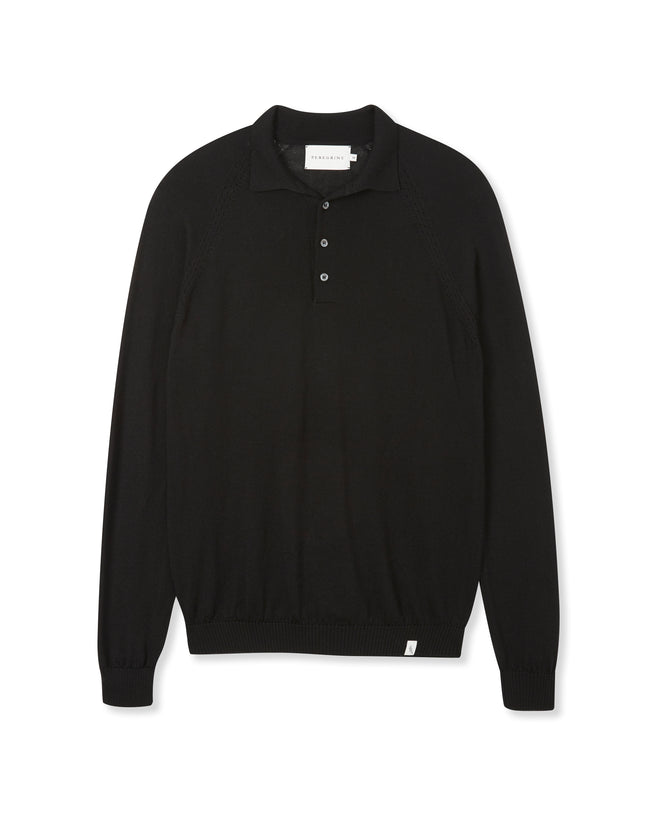 Image of model wearing Beauford Polo Shirt. Model is 6ft1in, chest size 38in and wearing size Medium