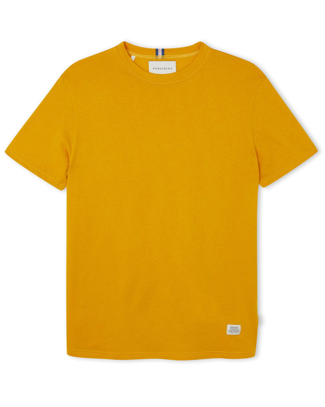 Image of model wearing Classic T-Shirt. Model is 6ft, chest size 36in and wearing size Medium