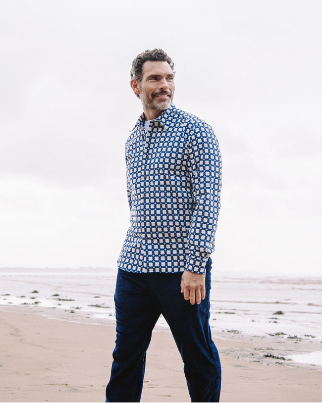 Image of model wearing Club Shirt.