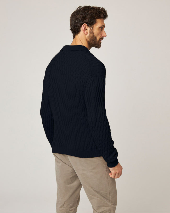 Image of model wearing Cove Knitted Cardigan .