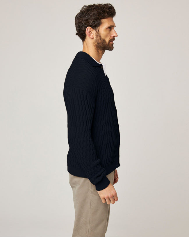 Image of model wearing Cove Knitted Cardigan .
