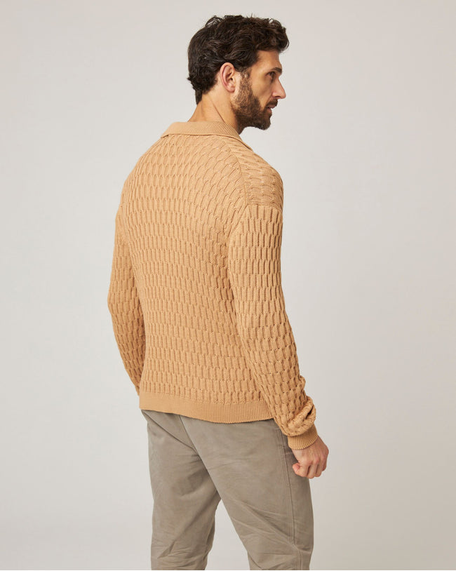 Image of model wearing Cove Knitted Cardigan .