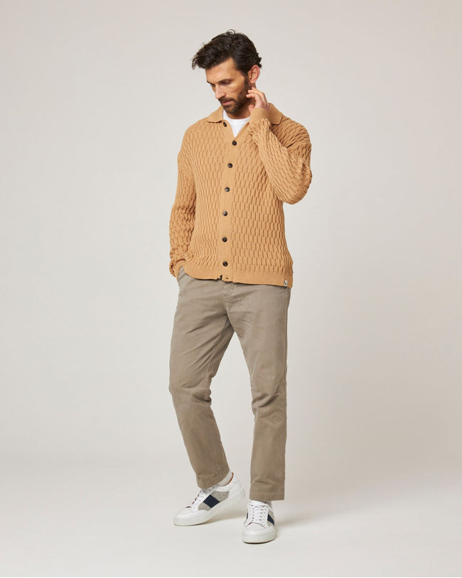 Image of model wearing Cove Knitted Cardigan .