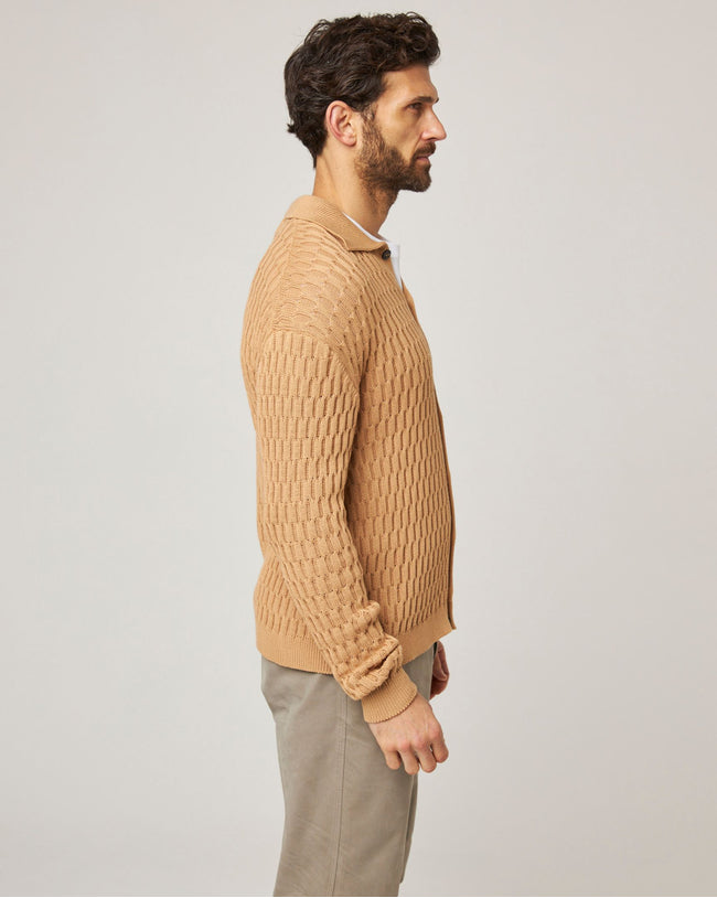 Image of model wearing Cove Knitted Cardigan .