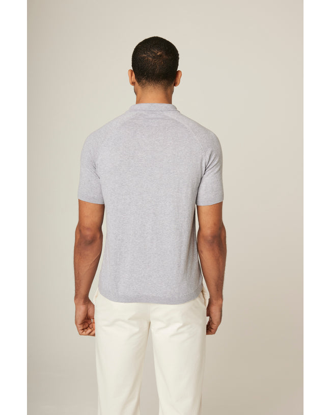 Image of model wearing Jones Polo Shirt .